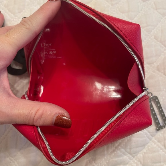 Dior authentic small wristlet with removable black chain and decorative keychain - Picture 4 of 4